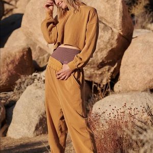 NWT Free People Sweatshirt & Sweatpants Coordinate Set
